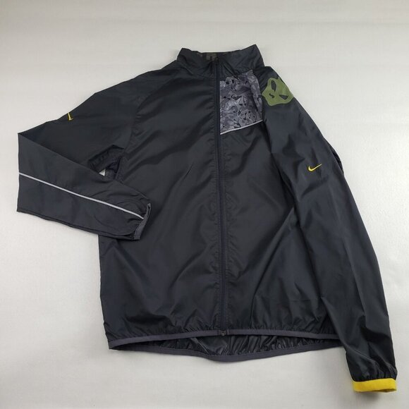 Nike Storm Windbreaker Jacket Men XXL Gray Full Zip Long Sleeve Athletic Vented - Picture 3 of 13
